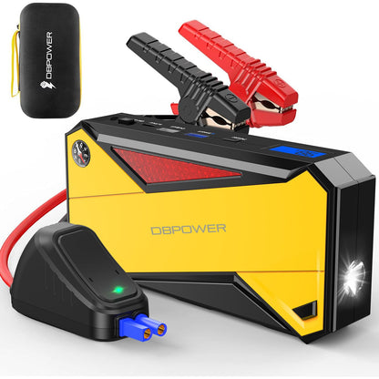 800-Amp 12-Volt Portable Car Battery Jump Starter in Yellow