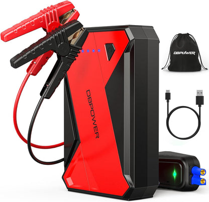 1000-Amp 12-Volt Portable Car Battery Jump Starter in Red