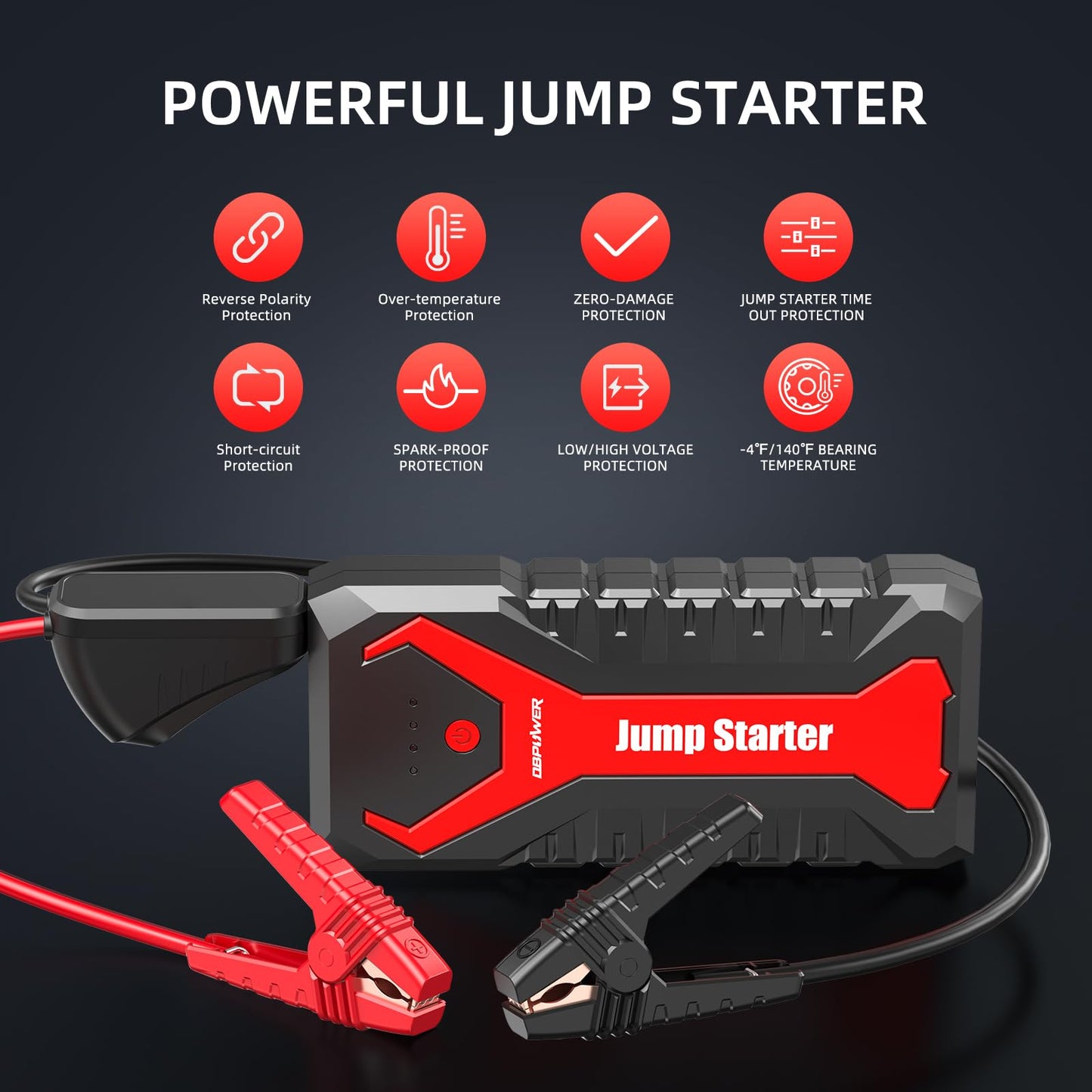 3000-Amp 12-Volt Portable Car Battery Jump Starter