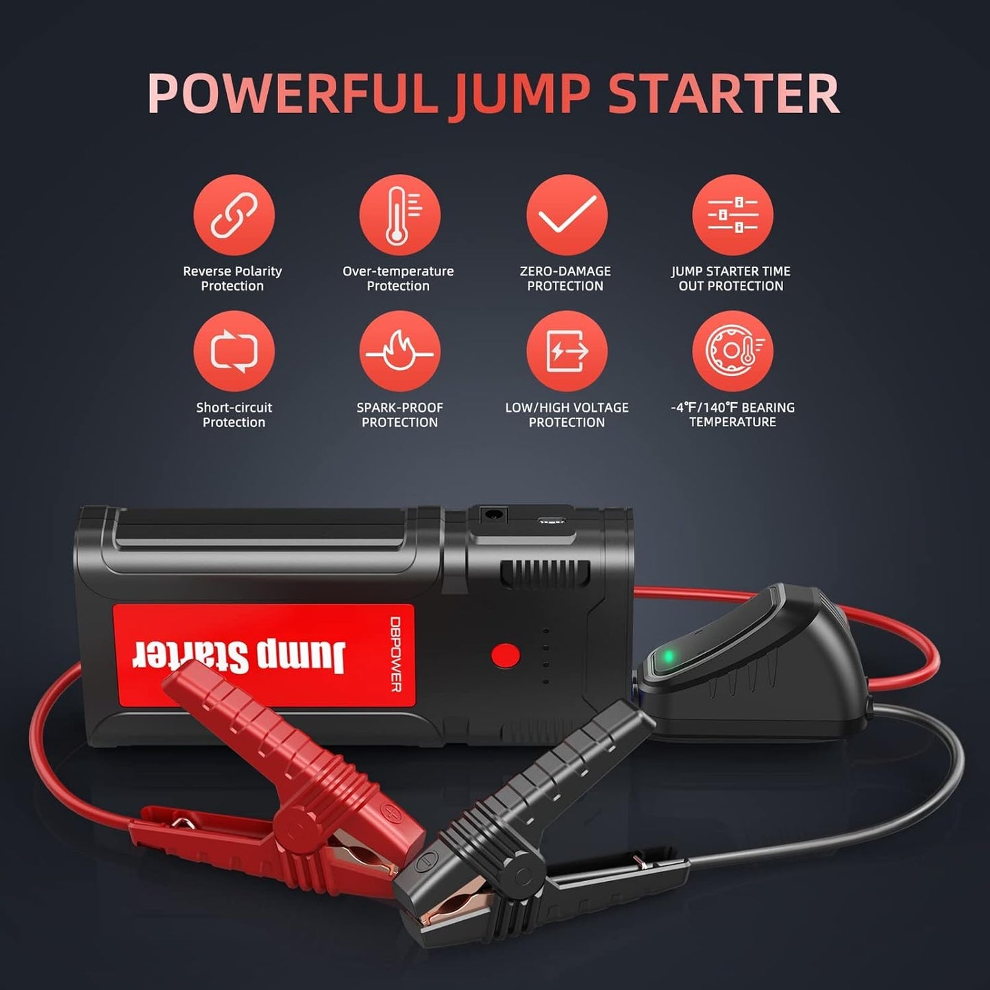 2750-Amp 12-Volt Portable Car Battery Jump Starter